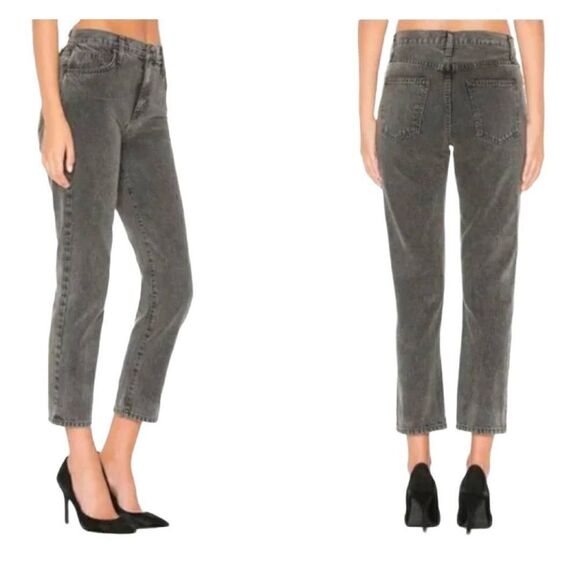 Current/Elliott‎ Grey The Vintage Cropped Slim in Faulkner Size 28 - Picture 1 of 7